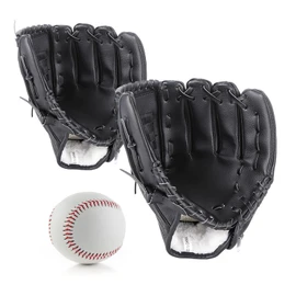 Baseball Gloves, Soft Catchball Set, Gloves, Kids & Parent & Child Set, 10.5 + 12.5 Inches with Practice Ball, Softball, For Both Right Throws, Left Hand Worn, Practice, Soft Artificial Leather, Beginners