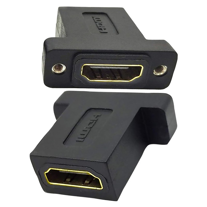 tunghey 2Pack HDMI Coupler Adapter Connector, Golden Plated HDMI Female