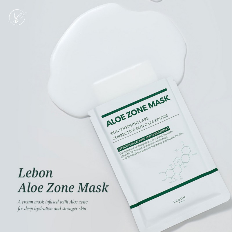 lebon Reborn Aloe Zone Sheet Mask Pack 1 box (5