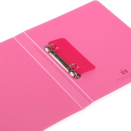Etranger di Costarica B5 2-Hole O-Ring File Thickness 0.4 inches (10 mm) Transparency , safety pink