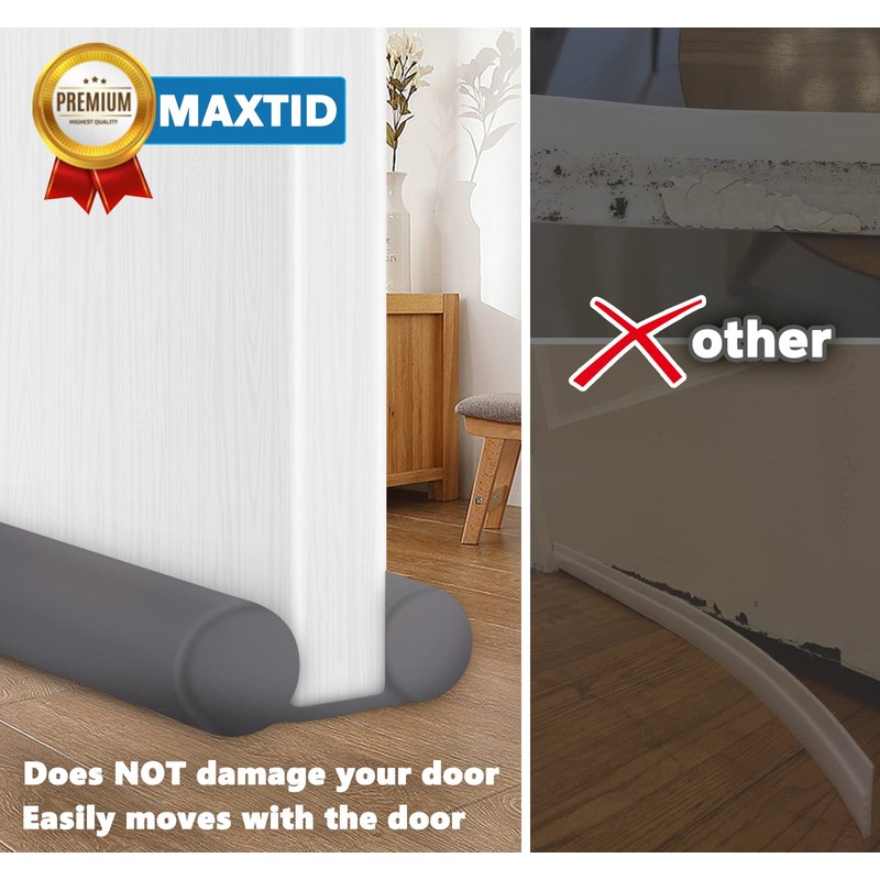 MAXTID Under Door Draft Stopper 32, 36, 38 Inches -