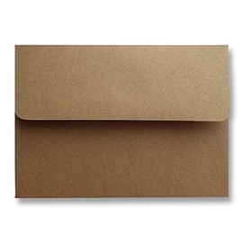 Kraft Grocery Bag Brown 50 Boxed 78lb A7 (5-1/4 x 7-1/4) Envelopes for 5 x 7 Showers Weddings from The Envelope Gallery