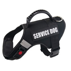Dihapet No Pull Dog Harness, Service Dog Vest, Adjustable Reflective in Training Dog Vest