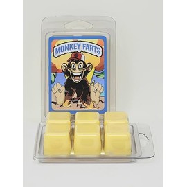 Monkey Farts Scented Candle Melts ~ All Natural Premium Soy Wax ~ High Fragrance Concentration ~ Very Tropical ~ 1 Package ~ S&M Candle Factory