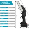 TeqHome Mini Chainsaw, 8 Inch Cordless Mini Electric Chainsaw Battery