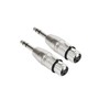 Voluty Tek XLR to 1/4 Adapter 6.35mm 1/4" Male to