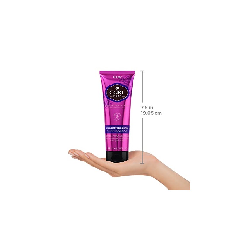 HASK, Crema Fijadora de Rizos, Controla el Frizz, Hidrata, Libre