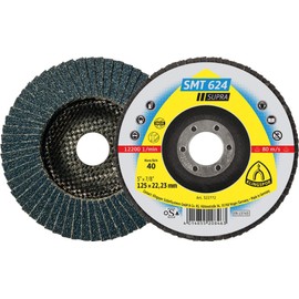 'Klingspor SMT 624 Supra' 322765 Abrasive Mop Discs 115 mm K40 Curved