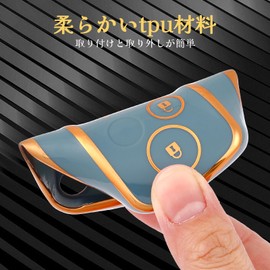 OFF WE GO Key Shell TPU Car Key Cover, Key Case, Compatible with New Honda Step Wagon, Freed, Elysion, Odyssey, CR-Z, Zest, Accord Stream, Insight, CR-V, Fit Shuttle, Life, Roadster, New Honda