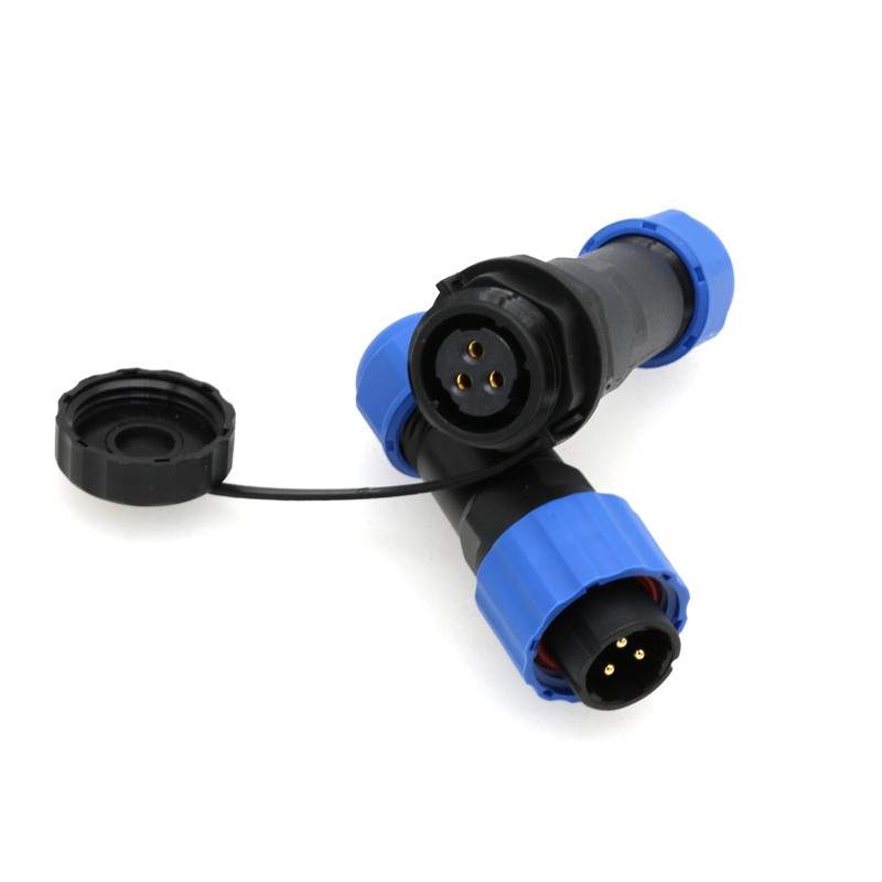 ZBLZGP SD16 3-Pin Recessed Plug, LED Lighting Cable with Waterproof