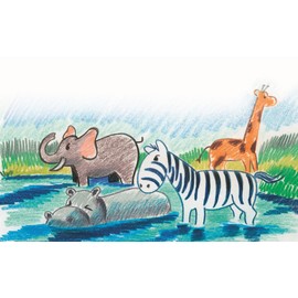 Jovi Wachsmalstifte Triwax, 3-kant Form, geruchlos, leicht auswaschbar, für alle Altersgruppen, Schachtel mit 12 Farben