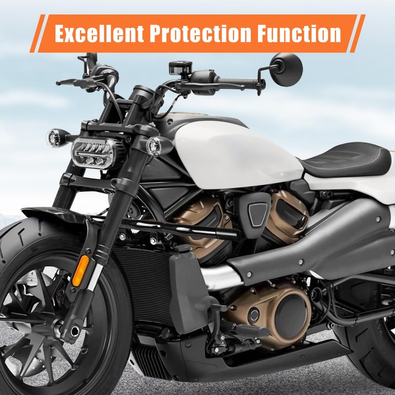 AUFER Motorcycle Front Highway Engine Guards Crash Bar Compatible With