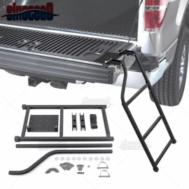 SI Truck Tailgate Ladder, Foldable for Truck Bed, Universal Extension Step Ladder