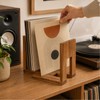 Buxiffod Vinyl Record Storage Adjustable Album Holder Holds 20–60 LPs