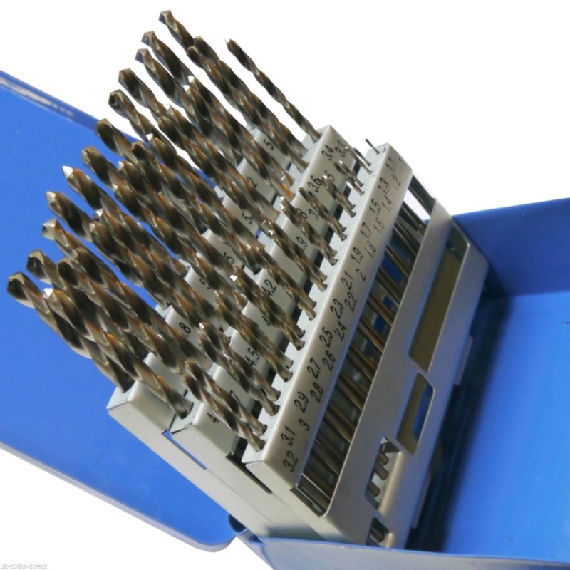 Hausdec 51pc Engineering Drill Bit Set Hss 1-6mm in 0.1mm