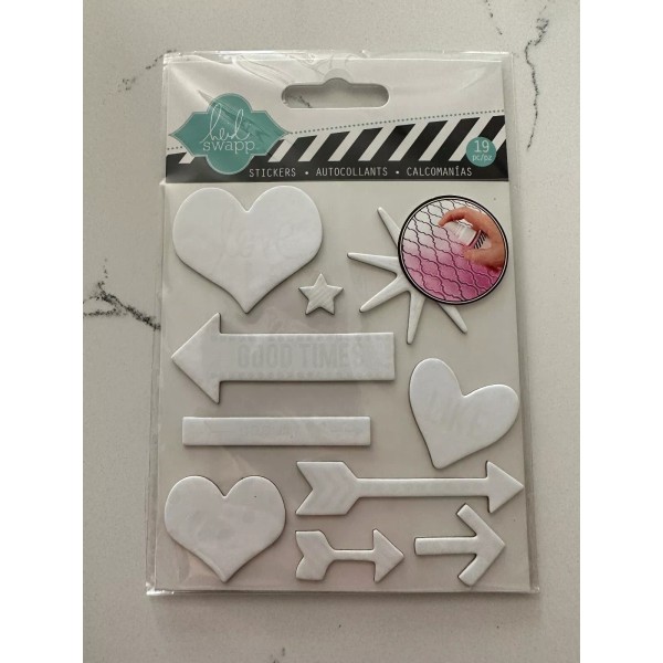 Heidi Swapp Stickers 19 PC Chipboard Color Magic Embellishments Star
