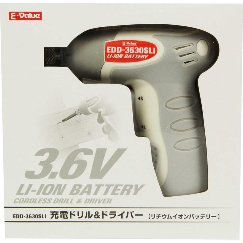 E-Value EDD-3630SLI Charging Drill Driver 3.6V