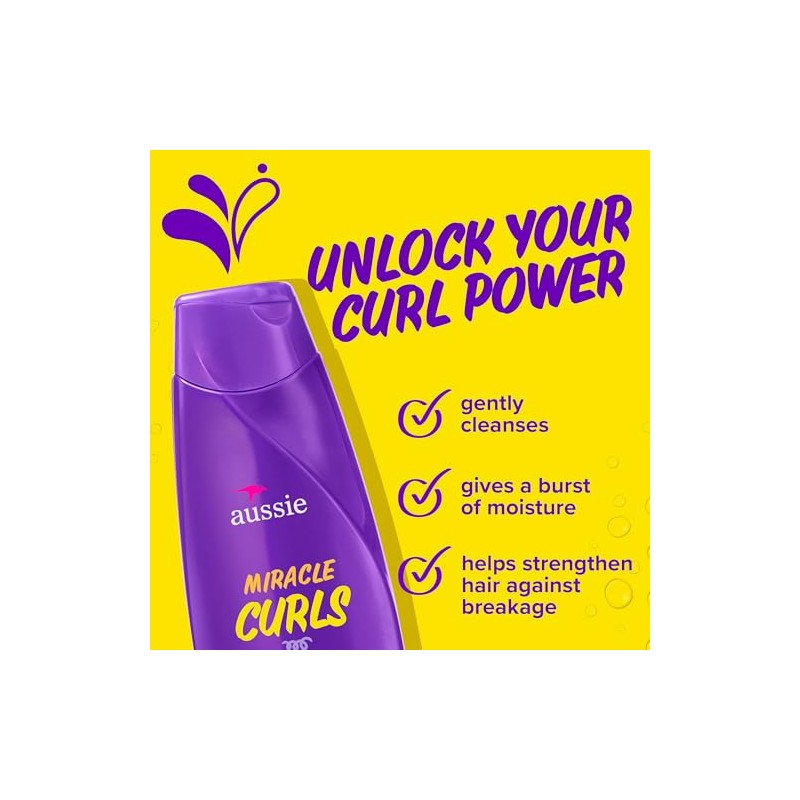 Aussie Shampoo Miracle Curls, 12.1 Ounce