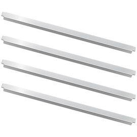 4 Pcs 20 Inch Stainless Steel Adapter Bar Table Adapter Long Metal Food Divider for Hotel Restaurant Kitchen Catering Home Commercial Food Service Accessories