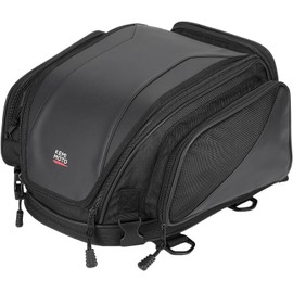 KEMIMOTO Motorcycle Tail Bag 18-22L Expandable Sissy bar Motorcycle Luggage Seat Travel Rear Rack Bag Waterproof for Daul Sport Sportster Softail Dyna Touring Shadow Vulcan