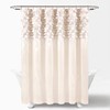 Lush Decor Lillian Shower Curtain | Textured Shimmer Circle Design