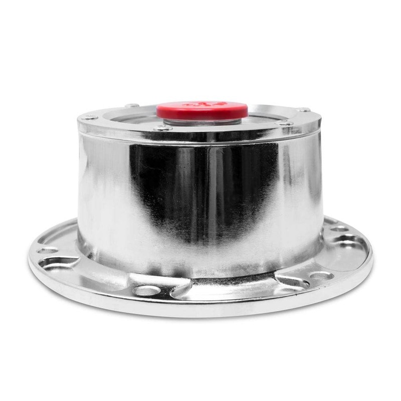 Pro Trucking Products Pair of Chromed Six Hole Hubcaps with
