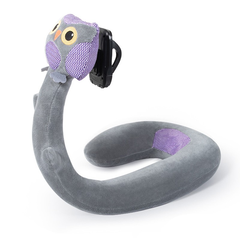 U Shaped Pillow Phone Holder 360 Degree Rotation Cute Animal