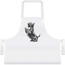 Azeeda 'Scottish Terrier on Hind Legs' Unisex Cooking Apron (AP00081916)