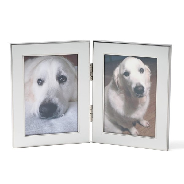 Airrail Photo Frame with 2 Sides, Large, Silver, Steel, Glass,