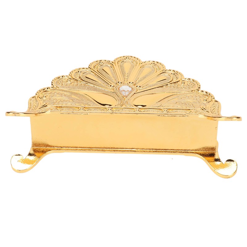 Napkin Holder Classical Metal Peacock Embossed European Style Table Tissue