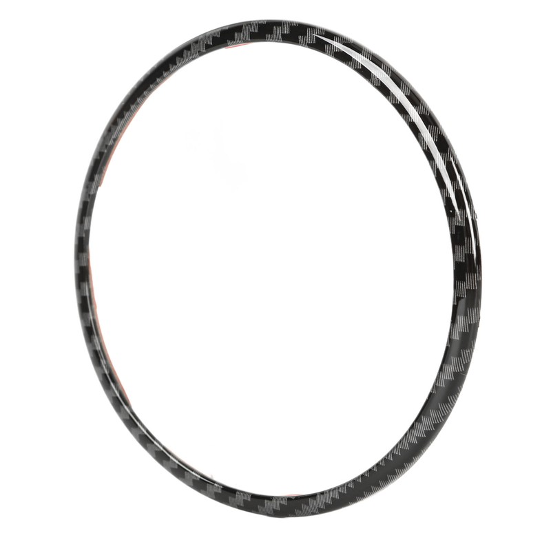 Steering Wheel Emblem Ring Carbon Fiber Look Simple Cool Replacement