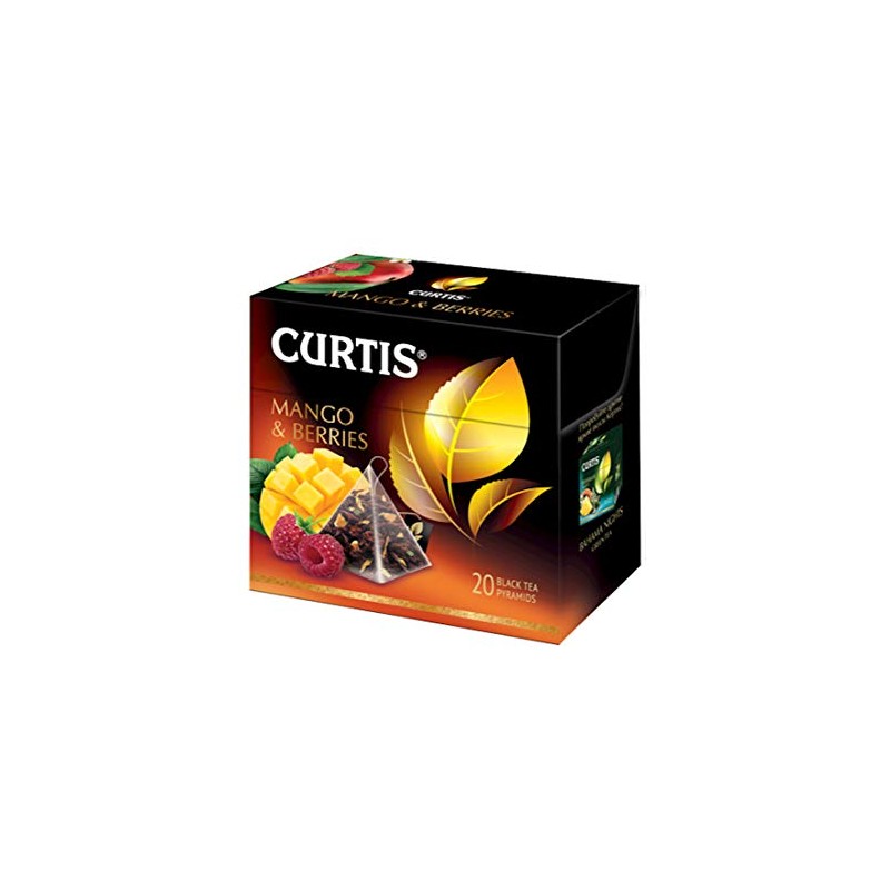 CURTIS Black Tea Mango & Berries (20 Tea Pyramid Sachets)
