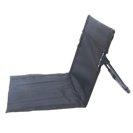 Nyeullcy Outdoor Camping Backrest,Lightweight Foldable Chair,Park Leisure backrest,Beach Portable Single Lazy Chair,Aluminum Lazy Comfortable Backrest (Carbon Black)