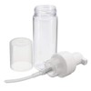 UTENEW 2-Piece Plastic Foamer Bottle Clear Pump Dispenser Mini Travel