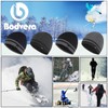 Bodvera Mens Winter Beanie Hat Warm Knit Cuffed Plain Toboggan