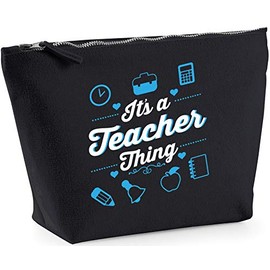 Hippowarehouse It's a teacher thing printed make up cosmetic wash bag 18x19x9cm