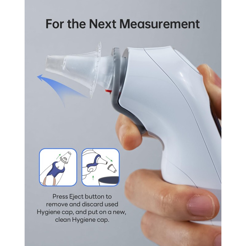 femometer Infrared Ear Thermometer for Adults & Kids, Highly Accurate,