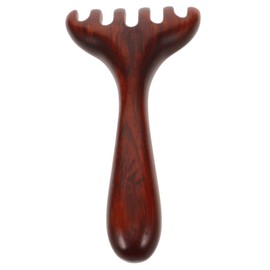 NULYLU Meridian Ausbaggerharke, Kopfhautmassagegerät, Fußakupunktmassagegerät, Holzmassagegeräte, Praktisches Massagegerät, Fußmassagekamm, Kopfhautschabwerkzeug, Kopfhautmassagegerät,