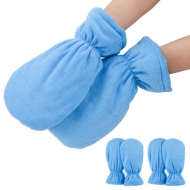 Segbeauty - Guantes de cera de parafina, 4 piezas gruesas de parafina calentada para manos, guantes para terapia de manos de cera caliente, tratamiento térmico de parafina, calentador de cera de parafina, máquina de cera de parafina, color azul