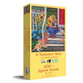 SUNSOUT INC - A Summer Kiss - 300 pc Jigsaw Puzzle by Artist: Tricia Reilly-Matthews - Finished Size 18" x 24" - MPN# 35877