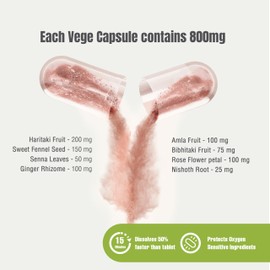 Herbsforever Laxa Mild | Natural Ayurvedic Herbal Supplement for Gentle Morning Regularity & Digestive Wellness | 60 Veg Capsules, 800mg Each | Non-GMO, Vegan, Plant-Based Formula