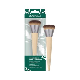 EcoTools, Wonder Cover Complexion, Brocha para Base de Maquillaje, Cobertura Completa, Brochas Cosméticas para Maquillar, Modelo 1601