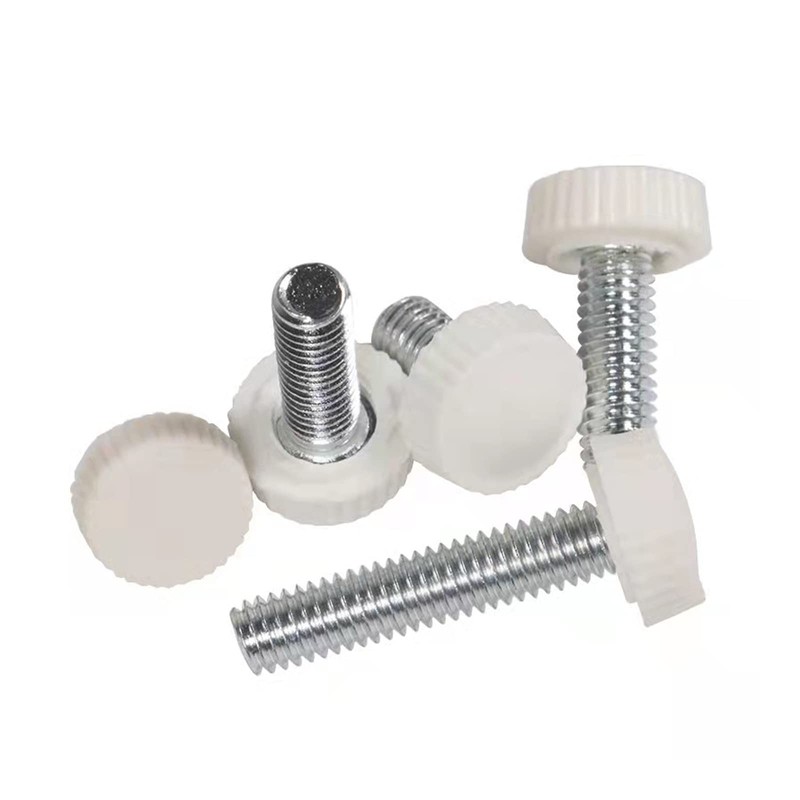 M5x12mm Male Thread Thumb Screw Knobs,Grip Thumb Screw,Threaded Knurled Knobs