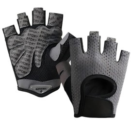 Training Gloves, Muscle Training Gloves, Gym Gloves, Men's, Women's, Strong Grip, Half Finger, Sports Gloves, Thin, Abrasion Resistant, Anti-Slip, Mesh, Breathable, High Elastic Pad, Lightweight, Gym