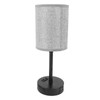 LED Table Lamp Fabric Lampshade USB A and USB C