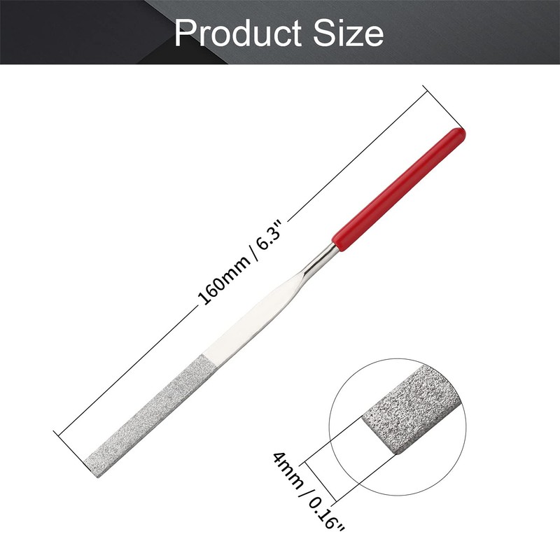 Utoolmart Diamond Needle File, 2-Pieces Mini Diamond Needle File Set,