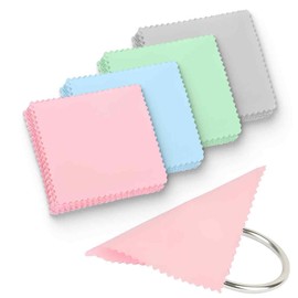 AFCJLTO 32pcs Reusable Jewellery Cleaning Cloths, Antioxidant Protective Accessories for Beads, Gold, Silver and Platinum Jewellery, Jewellery Cloth Cleaning Set (8 x 8 cm)