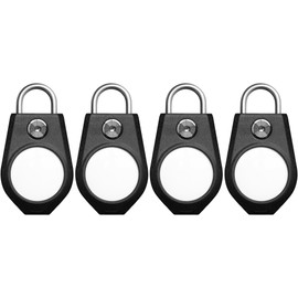 TagVault™ Security Lock Compatible with AirTag (4 Pack) - The Secure Lock Case | Oversized Machined Screw, Waterproof, Compact | Great for Keychains, Backpacks & Purses | Elevation Lab