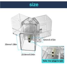 cezelux 2 Pack Hexagon Garage Light Connectors 120° Y Connector 2 Pin 3 Way LED Garage Celling Tube DIY Hexagon Light Accessories Replacement/Spare for Honeycomb Lighting Systems