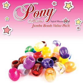 126 Pcs Beads Jewelry Making Kit DIY Hair Braiding Bracelet Ornaments Crafts Jumbo Round Pony (Rainbow)